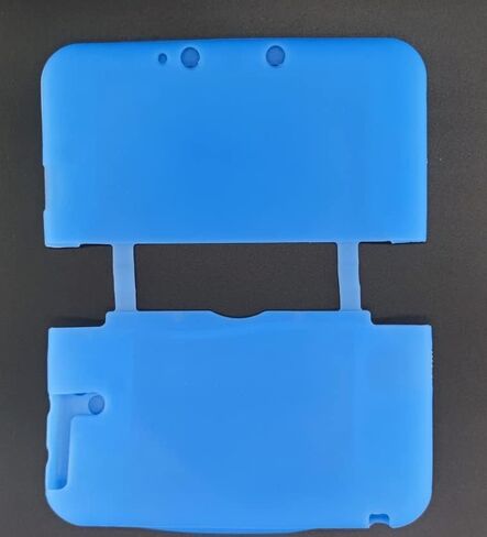 Silicone Cover Case Soft Rubber Protective Skin Shell Cover for 3DS XL LL Console (Blue) in Saudi Arabia