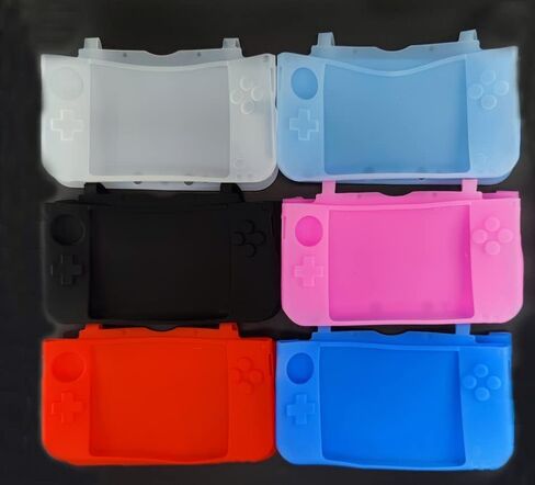 Silicone Cover Case Soft Rubber Protective Skin Shell Cover for 3DS XL LL Console (Blue) in Saudi Arabia