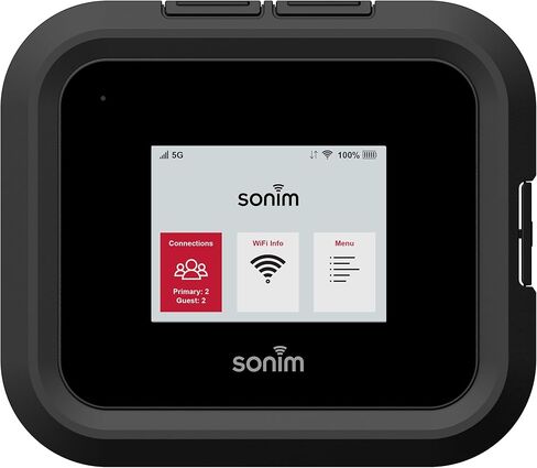 نقطة اتصال متنقلة Sonim H500 5G | جهاز توجيه السفر 5G بدعم عالمي | مفتوح للعمل مع AT&T وT-Mobile وUScello | متين IP68 وMIL-STD-810H | واي فاي 6E | إيثرنت (1 جيجابت في الثانية) | بطارية 6000 مللي أمبير in Kuwait