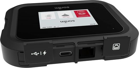 نقطة اتصال متنقلة Sonim H500 5G | جهاز توجيه السفر 5G بدعم عالمي | مفتوح للعمل مع AT&T وT-Mobile وUScello | متين IP68 وMIL-STD-810H | واي فاي 6E | إيثرنت (1 جيجابت في الثانية) | بطارية 6000 مللي أمبير in Kuwait
