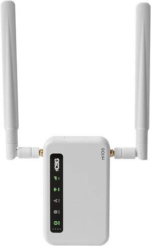 CSG m106 LTE Cellular Gateway Business or Home Router, Verizon 4G LTE Network Compatible, Built-in Failover, 5,000 mAh Backup Battery for Travel, Lightweight Portable Design, RV Internet in Kuwait
