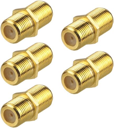 VCE Coaxial Cable Connector 5-Pack with Nickel Plated TV Cable Connector Kit in Saudi Arabia