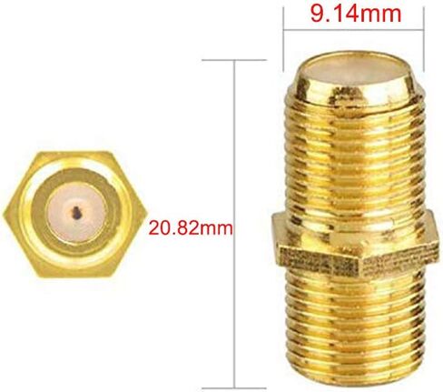 VCE Coaxial Cable Connector 5-Pack with Nickel Plated TV Cable Connector Kit in Saudi Arabia