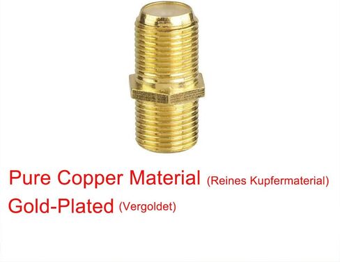 VCE Coaxial Cable Connector 5-Pack with Nickel Plated TV Cable Connector Kit in Saudi Arabia