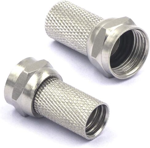VCE Coaxial Cable Connector 5-Pack with Nickel Plated TV Cable Connector Kit in Saudi Arabia