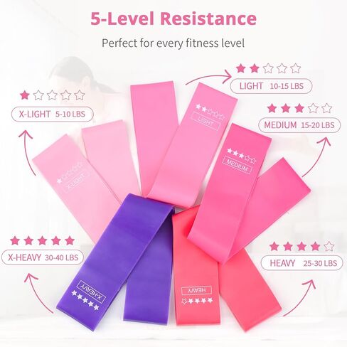 Pilates Essentials Kit for Women, Home Workout Pilates Kit with Ring, Mini Ball, Resistance Bands, Yoga Strap & More | Beginner Pilates Starter Kit for Toning, Strength & Flexibility in Saudi Arabia