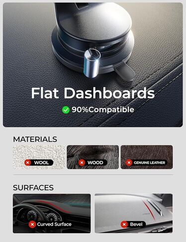 LISEN for Magsafe Car Mount, Magnetic Phone Holders for Your Car, Vacuum Phone Mount for Car Accessories for Men, Practical Unique Gifts Under 30 Dollars, Free Greeting Card Gift-Ready, Gold Red in Saudi Arabia