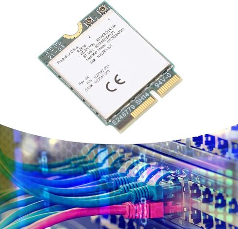 بطاقة لاسلكية EBTOOLS WiFi6E، نطاق 2.4 جيجا هرتز 5 جيجا هرتز 6 جيجا هرتز 5374 ميجا بت في الثانية M.2 محول وحدة مع 5.2، لأجهزة الكمبيوتر المحمول 10 11 والكمبيوتر الشخصي in Kuwait