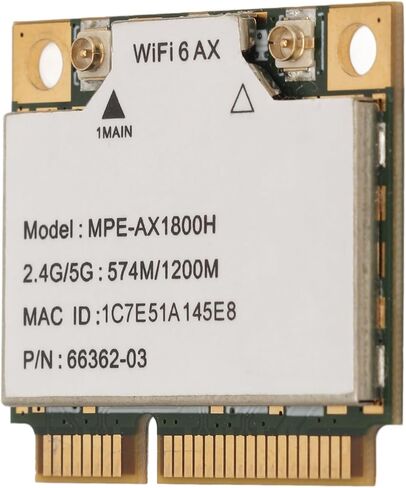 بطاقة شبكة WiFi 6، قابس محول PCIe صغير مزدوج النطاق وثبات التشغيل للكمبيوتر الشخصي in Kuwait