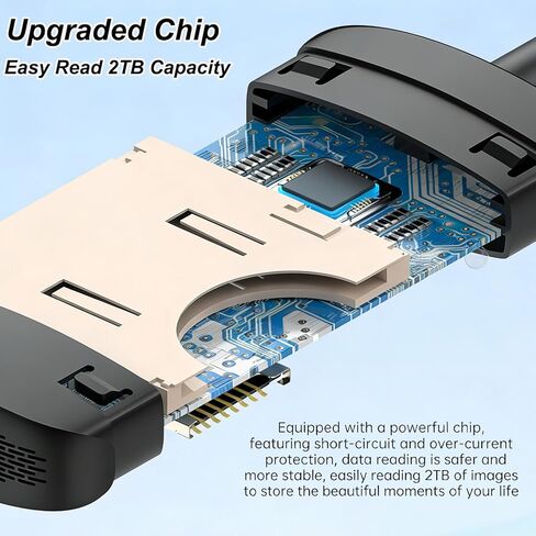 قارئ بطاقات SD 4.0، قارئ بطاقات ذاكرة USB-C/USB-A 2 في 1، لبطاقات SDXC، وSDHC، وSD، وMMC، وRS-MMC، وMicro SDXC، وMicro SD، وMicro SDHC، وUHS-II، وUHS-I in Saudi Arabia