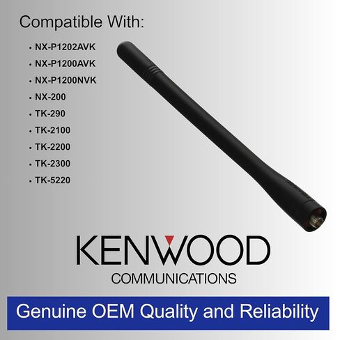 Kenwood KRA-26M VHF Helical Replacement Antenna for Two-Way Radios, OEM Accessory, 146-162 MHz Frequency Range, Standard SMA (F) Connector, Indoor-Outdoor Signal Reception, Water-Dust Resistant in Saudi Arabia
