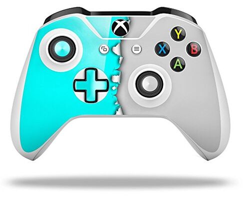 غلاف لاصق من الفينيل من WraptorSkinz متوافق مع وحدة تحكم XBOX One S/X - ألوان ممزقة رمادي مخضر (وحدة التحكم غير متضمنة) in Kuwait
