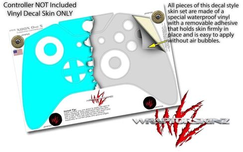 غلاف لاصق من الفينيل من WraptorSkinz متوافق مع وحدة تحكم XBOX One S/X - ألوان ممزقة رمادي مخضر (وحدة التحكم غير متضمنة) in Kuwait