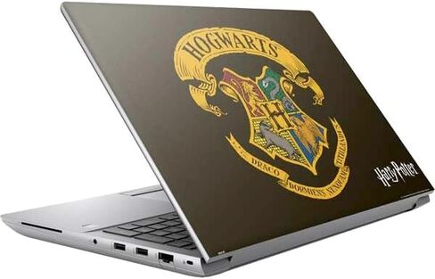 ملصق Skinit للكمبيوتر المحمول متوافق مع HP ZBook Fury 16 G10 - تصميم Wizarding World Harry Potter Hufflepuff Crest المرخص رسميًا in Kuwait
