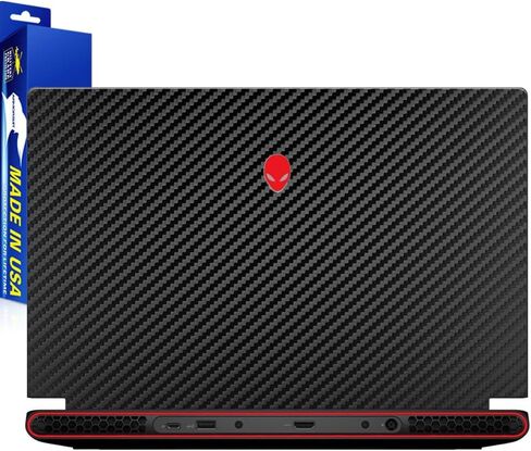 غلاف من الفينيل من ArmorSuit MilitaryShield مصنوع من ألياف الكربون الأسود لجهاز Alienware m15 R6 / R7 (15.6 بوصة) - غطاء in Kuwait