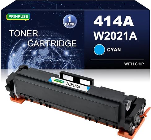 خرطوشة حبر صفراء 414A متوافقة مع HP 414A 414X W2022A W2022X لـ HP Color LaserJet Pro M454dn M454dw MFP M479dw M479fdn M479fdw in Kuwait