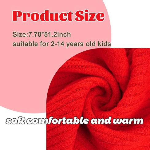Knitted Tassel Scarf Kids Toddler Scarves Neck Warmer Fashion Solid Wrap Shawl for Winter Boy Girl in Saudi Arabia