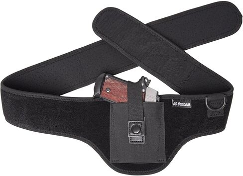 حزام بطن بسيط من النيوبرين للجنسين - خفيف الوزن، ومسامي، ومناسب عالمي للحمل المخفي، وحافظة متوافقة مع السحب السريع in Kuwait