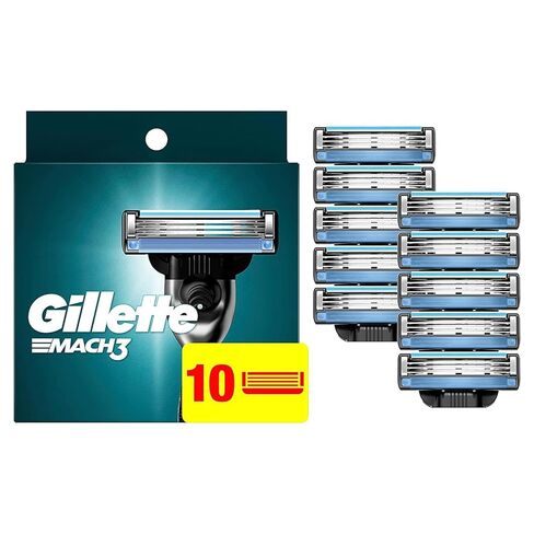 Gillette Mach3 Mens Razor Blade Refills, 10 Count in Saudi Arabia