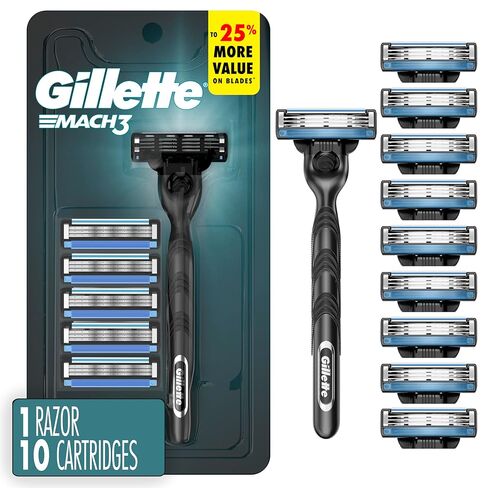 شفرة حلاقة جيليت ماتش 3 للرجال., Mach3 (New Version) Razor + 1 Refill in Kuwait