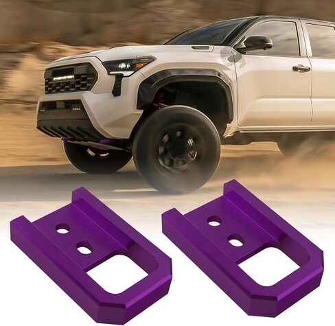 خطافات سحب لسيارة Tacoma 2024-2026/4Runner 2025-2026، خطافات سحب السيارة متوافقة مع Toyota Tacoma 2024-2026 4Runner 2025-2026 (أحمر) in Saudi Arabia
