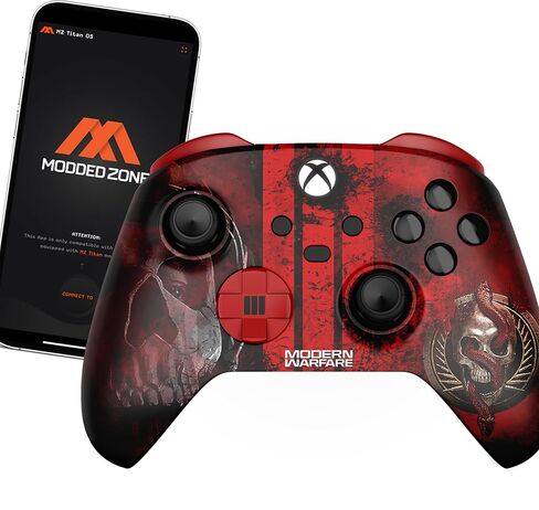 وحدة تحكم لاسلكية MODDEDZONE مخصصة لأجهزة Xbox One S/X والكمبيوتر الشخصي - مع تعديلات ذكية فريدة من نوعها - الأفضل لألعاب إطلاق النار من منظور الشخص الأول - مصنوعة يدويًا بواسطة خبراء في الولايات المتحدة الأمريكية مع تصميم فريد (Warfare 3) in Saudi Arabia