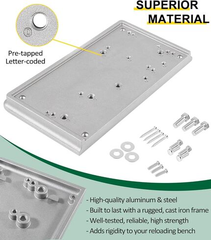 LAIKOU Accessory Base Plate-3 9282 Replacement for RCBS Almost All Presses and Reloading Equipment Tools - Grey 10"x6"x1" in Saudi Arabia