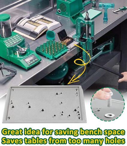 LAIKOU Accessory Base Plate-3 9282 Replacement for RCBS Almost All Presses and Reloading Equipment Tools - Grey 10"x6"x1" in Saudi Arabia