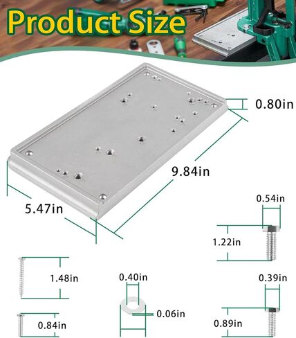 LAIKOU Accessory Base Plate-3 9282 Replacement for RCBS Almost All Presses and Reloading Equipment Tools - Grey 10"x6"x1" in Saudi Arabia
