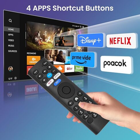 جهاز تحكم عن بعد بديل متوافق مع جهاز التحكم عن بعد Pioneer Xumo TV CP-RC1NA-23 PN43-751-24U PN50-751-24U PN55-751-24U PN65-751-24U (بدون وظيفة صوت) in Kuwait
