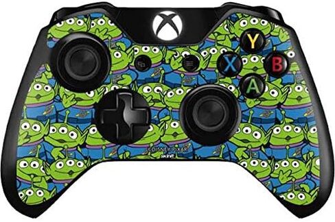 ملصق Skinit المخصص للألعاب متوافق مع وحدة تحكم Xbox One - تصميم Disney Toy Story Alien Collage المرخص رسميًا in Kuwait