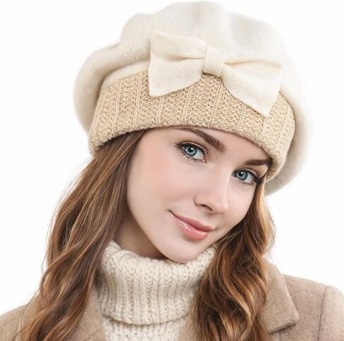 Women Knit 100% Wool Beret Artist Winter French Beret Hats in Saudi Arabia