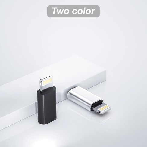 Micro USB Female to Lightning Male Charger Adapter(3Pack) Android Charging Cable Port Connector Compatible for iPhone 11 12 13 14 Pro Max 8 Plus X Se for iPad Charge Cord Data Sync Converter in Saudi Arabia