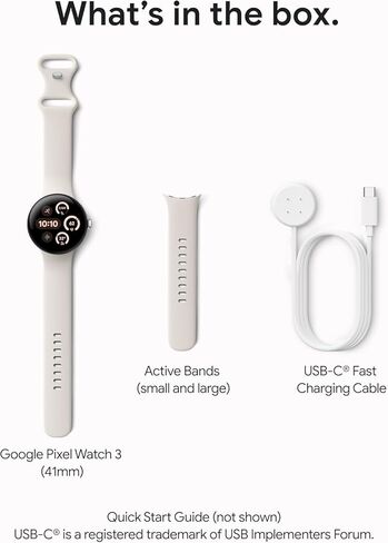 ساعة Google Pixel 3 (41 مم) - ساعة ذكية تعمل بنظام Android، تتبع معدل ضربات القلب، الجري المتقدم من Fitbit، رؤى اللياقة البدنية، بطارية تدوم 24 ساعة - هيكل من الألومنيوم باللون الذهبي الشمبانيا - حزام عسلي - Wi-Fi (متجدد) in Kuwait