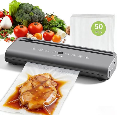آلة إغلاق الفراغ لتخزين المطبخ وإعداد الوجبات، قدرة إغلاق الفراغ السائل، الاستخدام التجاري والمنزلي، تتضمن 50 كيسًا in Kuwait