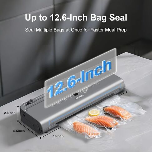 آلة إغلاق الفراغ لتخزين المطبخ وإعداد الوجبات، قدرة إغلاق الفراغ السائل، الاستخدام التجاري والمنزلي، تتضمن 50 كيسًا in Kuwait