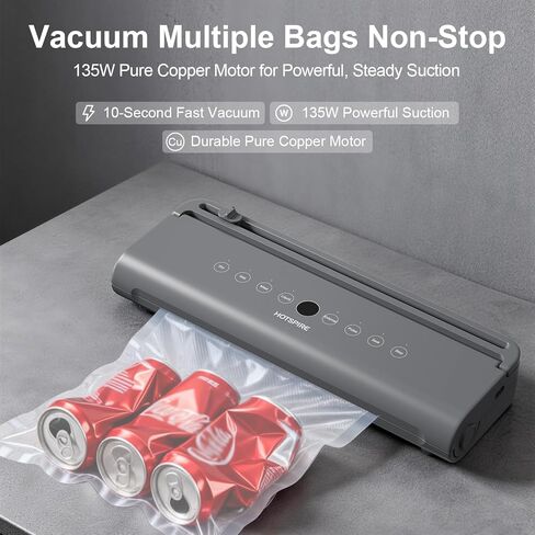 آلة إغلاق الفراغ لتخزين المطبخ وإعداد الوجبات، قدرة إغلاق الفراغ السائل، الاستخدام التجاري والمنزلي، تتضمن 50 كيسًا in Kuwait