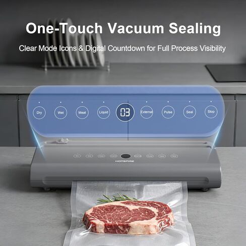 آلة إغلاق الفراغ لتخزين المطبخ وإعداد الوجبات، قدرة إغلاق الفراغ السائل، الاستخدام التجاري والمنزلي، تتضمن 50 كيسًا in Kuwait
