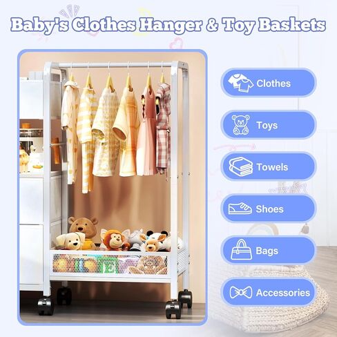منظم علبة حفاضات الأطفال مع رف معلق، عربة أدوات حفاضات دوارة مع فواصل وأدراج لتخزين أساسيات الطفل، عربة بجانب السرير مع عجلات لمحطة تغيير الحفاضات، سرير الأطفال، الحضانة، غرفة النوم in Kuwait