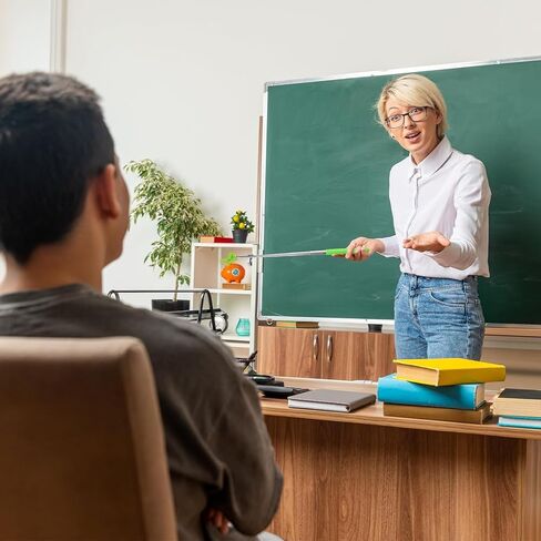 5 قطع من عصا مؤشر الإصبع، عصا مؤشر للمعلم، عصا مؤشر يدوية قابلة للسحب للمدرسة، وعروض الفصول الدراسية، أصفر، أخضر، أزرق، أرجواني، وردي in Kuwait