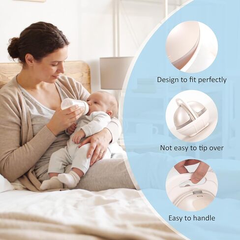 حامل مضخة الثدي من السيليكون، قاعدة مضادة للإمالة، آمنة للاستخدام في غسالة الأطباق، مقبض سهل الحمل للأمهات أثناء التنقل، من أجل Momcozy M5، eufy E20/S1/S1 Pro، Medela Freestyle بدون استخدام اليدين (مضخة الثدي غير متضمنة) in Kuwait