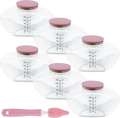 Replacement Parts Kit for Momcozy M9 Wearable Breast Pump – Includes 4pcs Breastmilk Container, 8pcs Duckbill Valves, 4pcs Membranes & Cleaning Brush, BPA-Free, Easy to Clean in Saudi Arabia