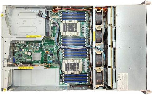 خادم Supermicro SYS-6029U-E1CR4T NVMe 2U، 2X Xeon Gold 6122 1.8 جيجا هرتز 20-Core CPU، 64 جيجا بايت رام، 12 جيجا بايت وضع تكنولوجيا المعلومات، 10x صواني + 2X 960 جيجا بايت NVMe SSD، 2 x Tesla V100 32 جيجا بايت، 4X 10 جيجا بايت (متجدد) in Saudi Arabia
