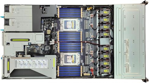 ASUS Dual AMD 7002/7003 12x NVME 1U Server, 2X EPYC 7742 2.25GHz 64-Core CPU, 32GB Memory, 12x 2TB NVMe u.2 SSD, Rails, RS700A-E11-RS12U (Renewed) in Saudi Arabia