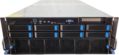 ASUS Dual AMD EPYC 9004 Series 4U NVMe 8X Dual Slot PCIe Gen 5.0 GPU Server (ESC8000A-E12P)، 8X صواني، قضبان (متجددة) in Saudi Arabia