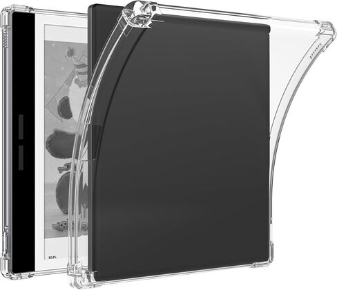 BOZHUORUI Clear Case for Bigme B6 Color eReader | Slim & Lightweight | Anti-Slip & Scratch Resistant | TPU Transparent Flexible Soft Back Cover, Clear in Saudi Arabia