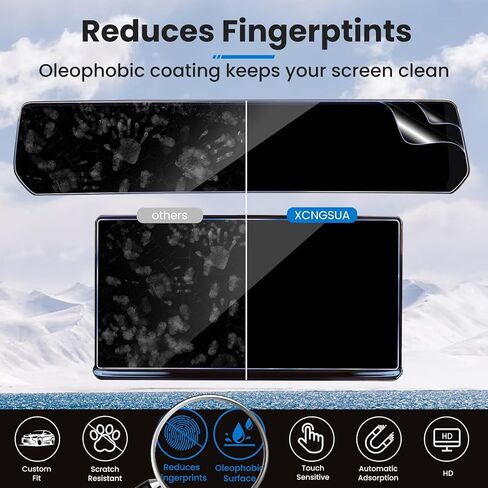 (3 قطع لـ 2025 2026 Ford Expedition Max واقي شاشة 13.2 بوصة شاشة مركزية [زجاج مقسى * 1] + شاشة عرض لوحة الأدوات 24 بوصة [بلاستيك * 2] لملحقات Ford Expedition 2025 2026 in Kuwait