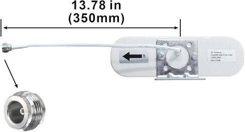 Boobrie 12DBi Yagi Directional Antenna 4G LTE/5G Outdoor Antenna 698-3800MHz Wideband High Gain Antennas N Female Connector Universal Fixed Mount Outdoor for Signal Boost in Saudi Arabia