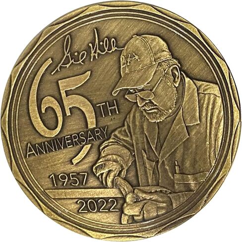 سكاكين Hibben سكين باوي الغرب القديم للذكرى السنوية الخامسة والستين مع شفرة من الفولاذ المقاوم للصدأ، ومقبض خشبي، وغمد مخصص in Kuwait