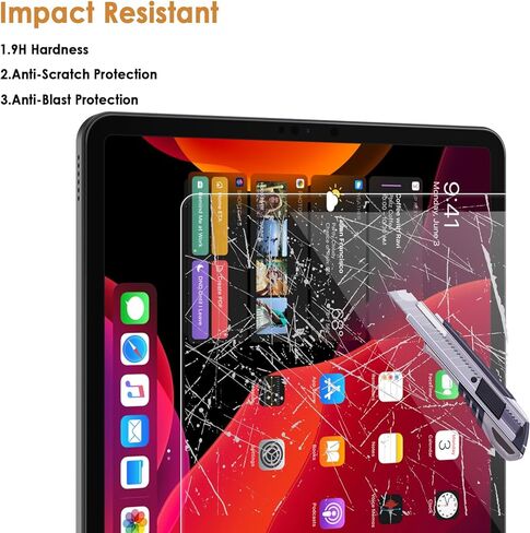2-Pack Screen Protector Compatible with FEONAL 2025 Tablet 11 inch, Tempered Glass [HD Clarity] [9 Hardness] [Anti-Scratch][Easy Installation] [9.57'' x 6.83', 243mm x 173.5mm] in Saudi Arabia
